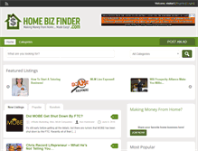 Tablet Screenshot of homebizfinder.com